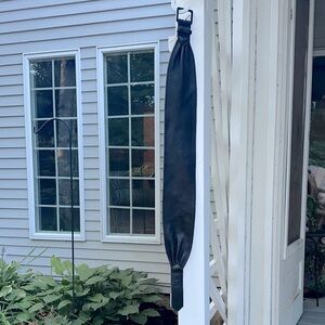 Nikki Jaggs Black Genuine Leather Guitar Strap Medium Size